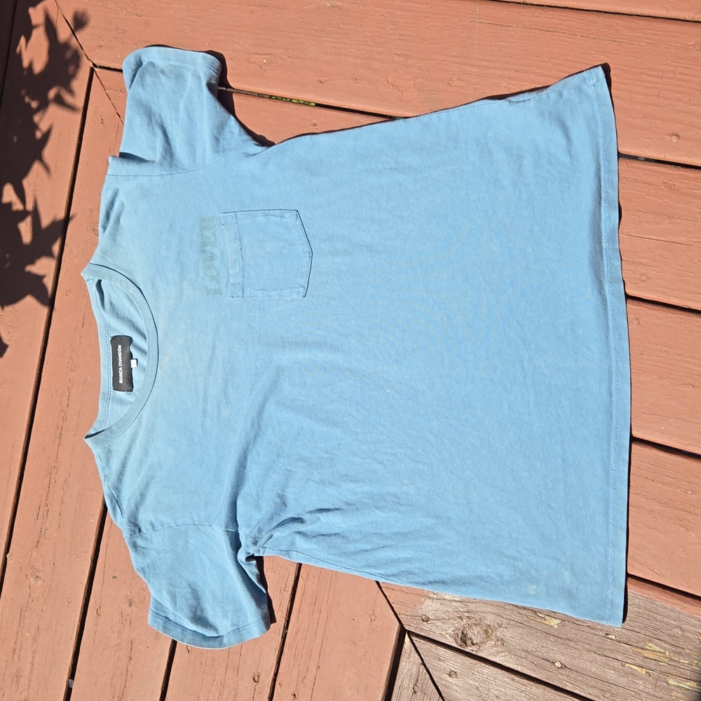 Well loved "Lover" Bianca Chandon Pocket Tee. Sized Large
